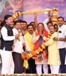 मुख्यमंत्री श्री साय ने जुनवानी नर्मदा धाम में की पंच कुंडीय श्री रुद्र महायज्ञ की परिक्रमा