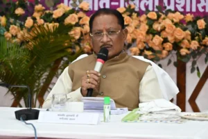 ग्राम कुशहा की चौपाल में मुख्यमंत्री विष्णु देव साय ने सुनी ग्रामीणों की समस्याएं