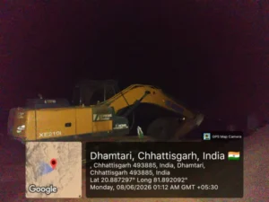 अवैध रेत उत्खनन पर बड़ी कार्रवाई : तीन चैन माउंटेन मशीन और एक हाईवा वाहन जप्त