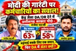 . मोदी की गारंटी पर कर्मचारियों का सवाल! केंद्र जैसा DA/DR देने में छत्तीसगढ़ सरकार पीछे – राजेश चटर्जी , महंगाई सबके लिए एक समान, फिर DA में अंतर क्यों? केंद्र को 63%, छत्तीसगढ़ को 58% – आलोक शुक्ला