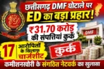 छत्तीसगढ़ DMF घोटाले पर ED का बड़ा प्रहार! ₹31.70 करोड़ की संपत्तियां कुर्क, 17 आरोपितों के खिलाफ चार्जशीट; कमीशनखोरी के संगठित नेटवर्क का खुलासा